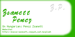 zsanett pencz business card